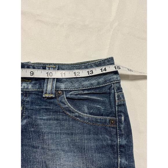 Guess Jeans Y2K Stretch Cutoff Bermuda Shorts Women’s 26 / 4 Distressed Denim - Picture 9 of 9